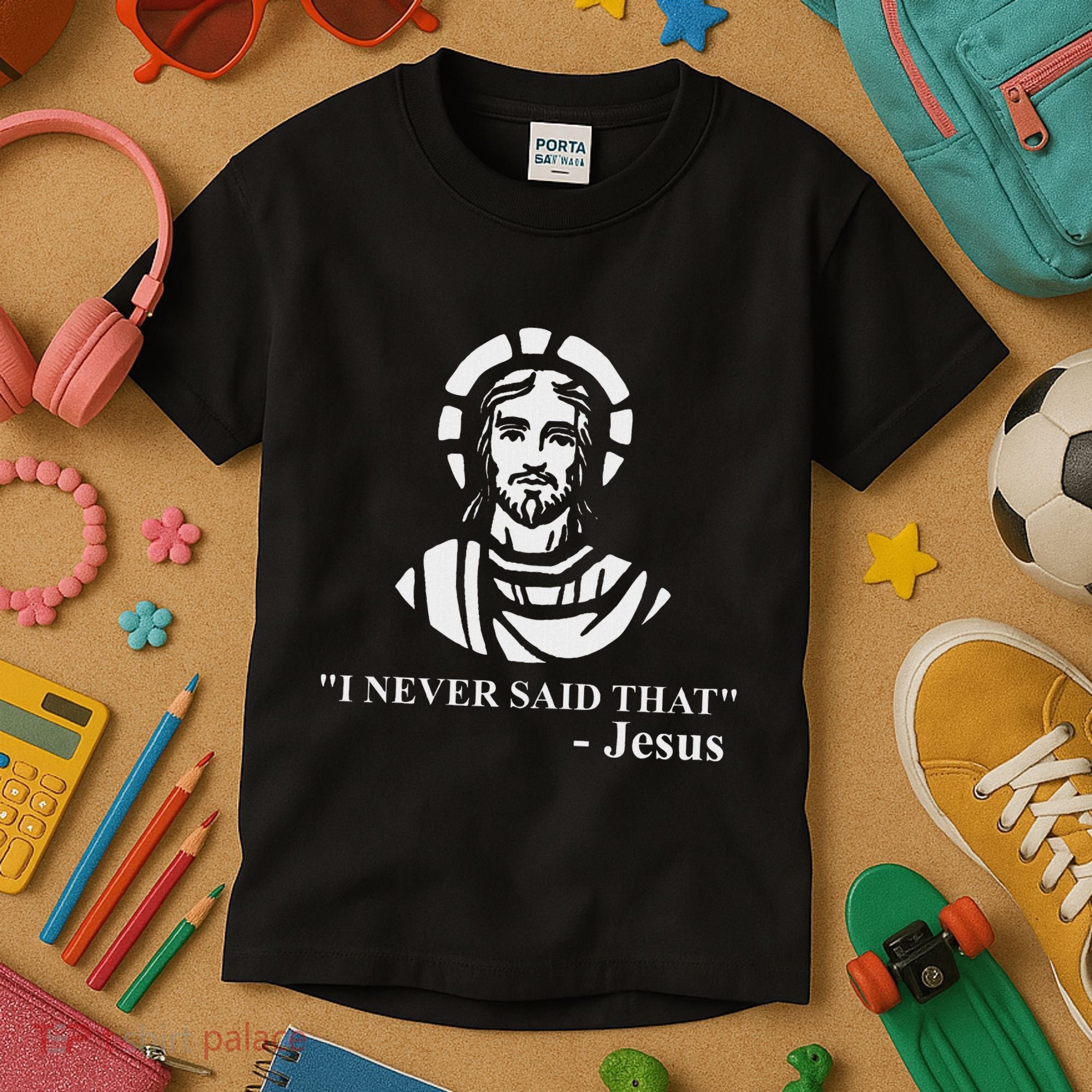 I Never Said That Jesus Funny Religious Kids T-Shirt