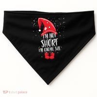 I'm Not Short I'm Gnome Size USA-Made Doggie Bandana thumb 0