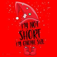 I'm Not Short I'm Gnome Size Santa Hat thumb 1