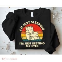 I'm Not Sleeping I'm Just Resting My Eyes Fathers Dad Joke Sweatshirt thumb 2