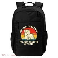 I'm Not Sleeping I'm Just Resting My Eyes Fathers Dad Joke Backpack thumb 0