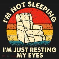 I'm Not Sleeping I'm Just Resting My Eyes Fathers Dad Joke Bucket Hat thumb 4