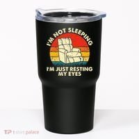I'm Not Sleeping I'm Just Resting My Eyes Fathers Dad Joke Tumbler thumb 0