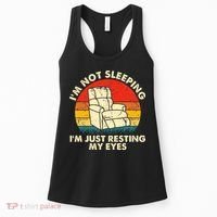 I'm Not Sleeping I'm Just Resting My Eyes Fathers Dad Joke Women's Tank Top thumb 0