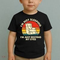I'm Not Sleeping I'm Just Resting My Eyes Fathers Dad Joke Toddler T-Shirt thumb 2