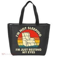 I'm Not Sleeping I'm Just Resting My Eyes Fathers Dad Joke Tote Bag thumb 0
