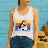 I Never Said That Funny Christian Church Jesus Music Funny Women's Tank Top thumb 2