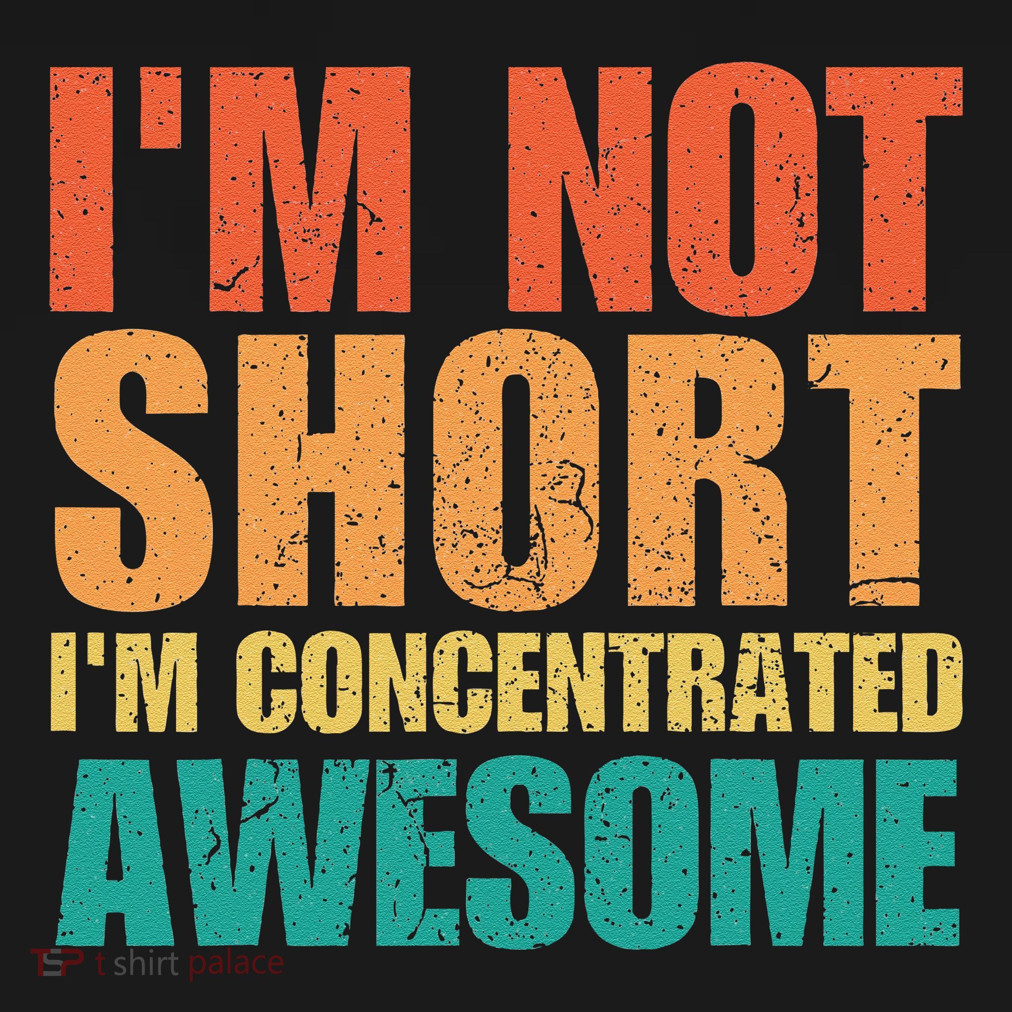 IM Not Short IM Just Concentrated Awesome Funny Women's Long Sleeve Shirt