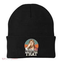 I Never Said That Jesus Beanie thumb 0