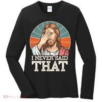 I Never Said That Jesus Women's Long Sleeve Shirt thumb 0