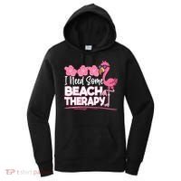I Need Some Beach Therapy Summer Vacay Flamingo Women's Hoodie thumb 0