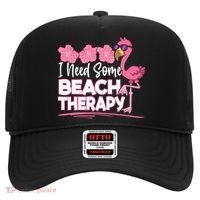 I Need Some Beach Therapy Summer Vacay Flamingo Hat thumb 0