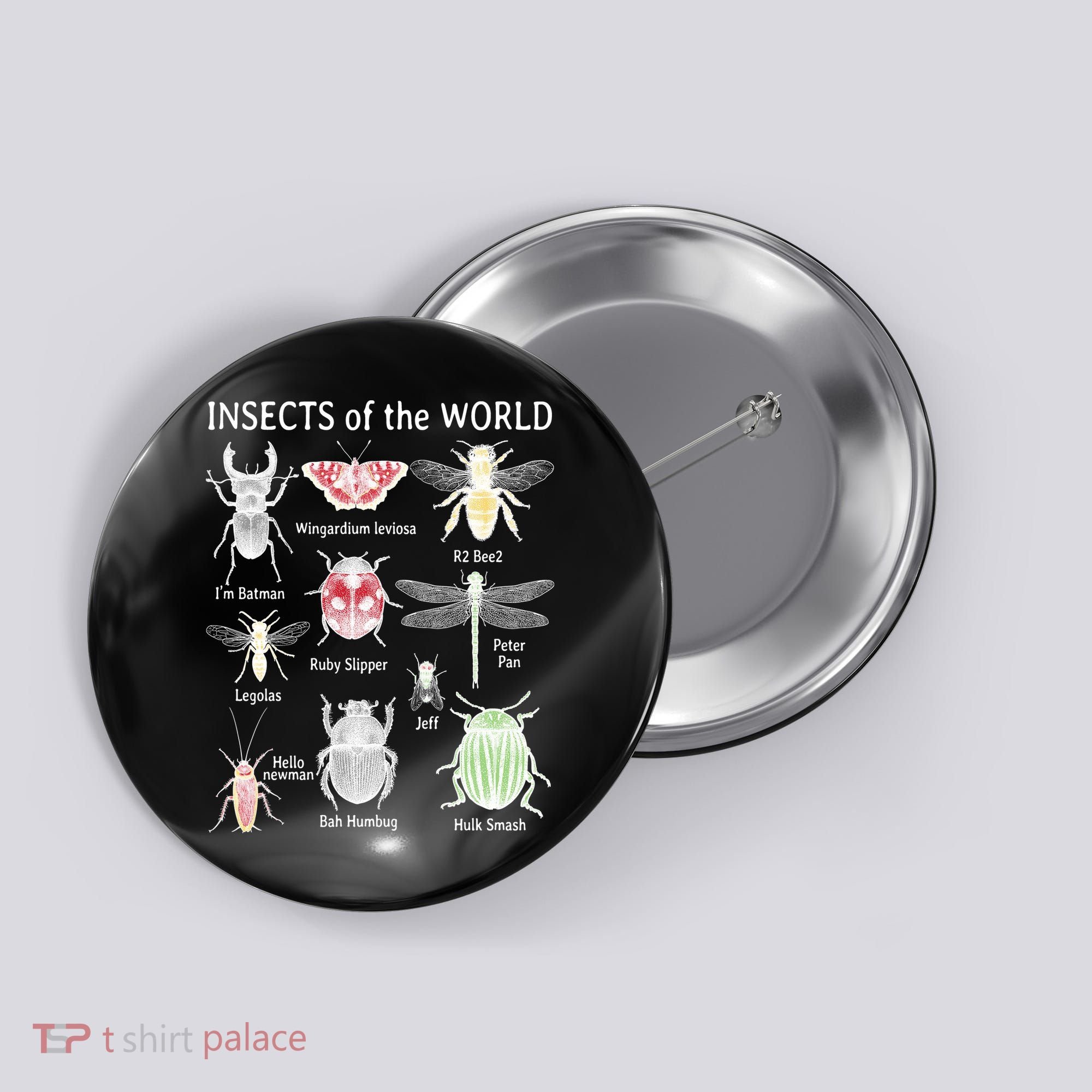 Insects Of The World Button