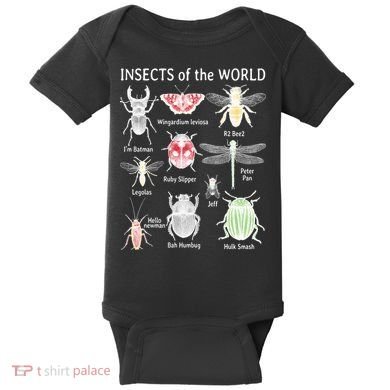 Insects Of The World Baby Bodysuit