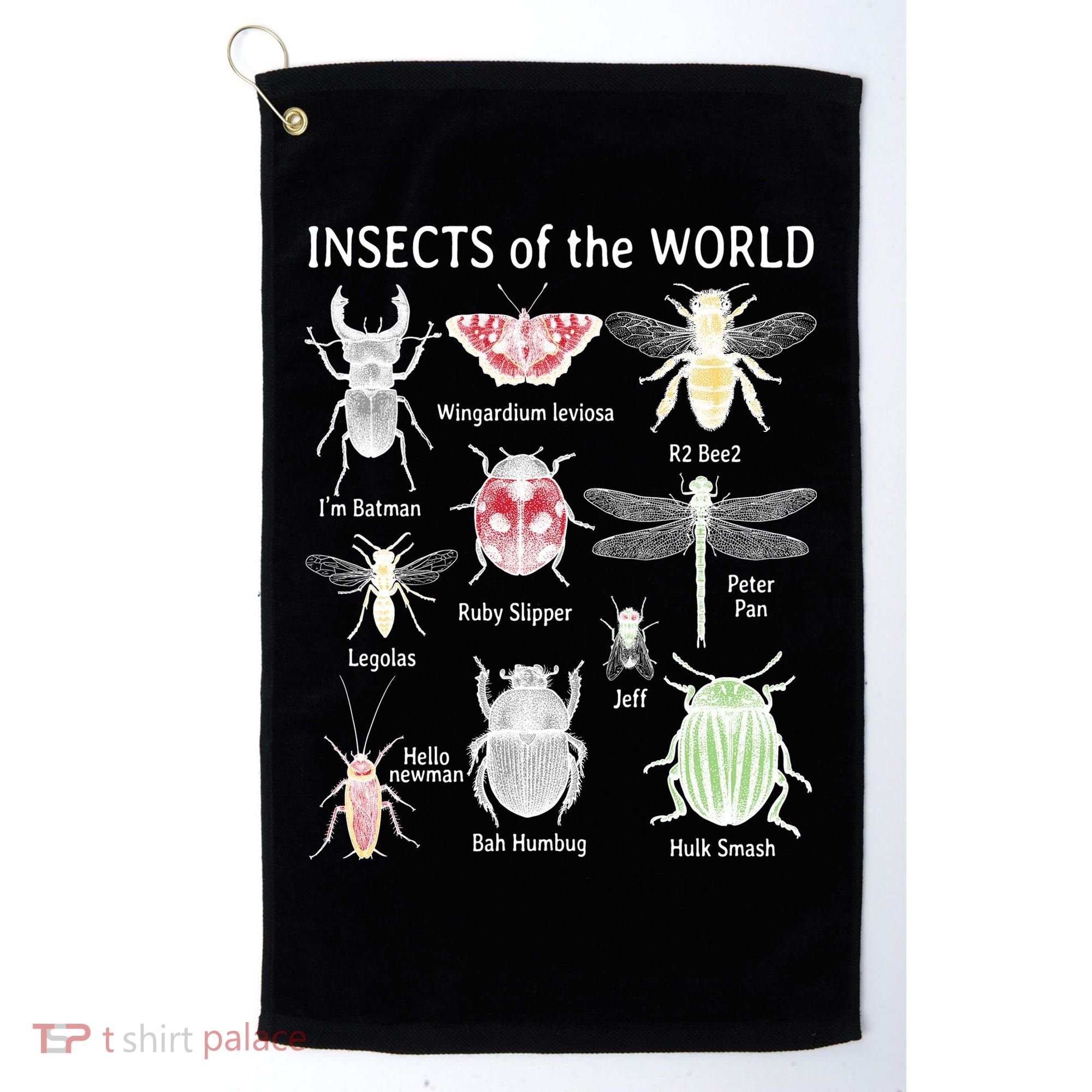 Insects Of The World Golf Towel