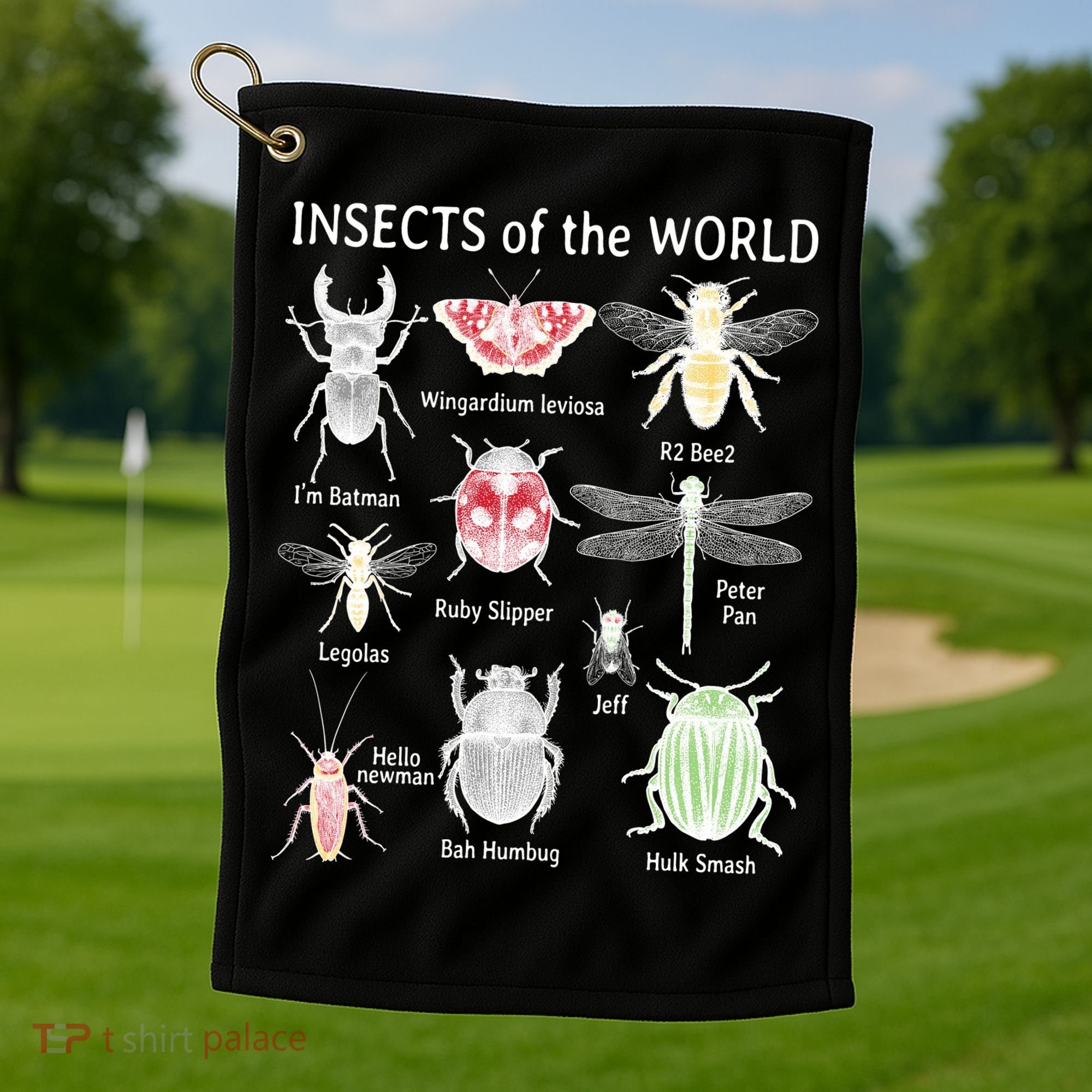 Insects Of The World Golf Towel