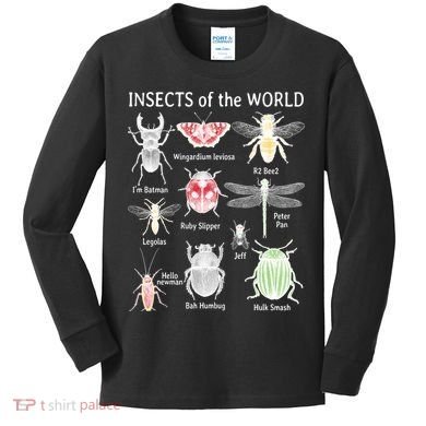 Insects Of The World Kids Long Sleeve Shirt