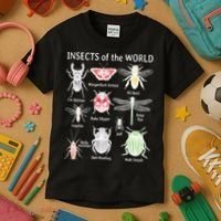 Insects Of The World Kids T-Shirt thumb 3