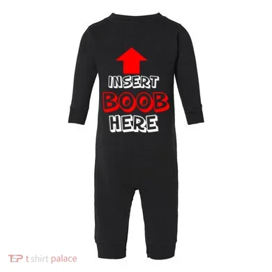 Insert Boob Here Infant Fleece One Piece