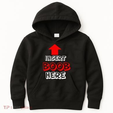 Insert Boob Here Kids Hoodie