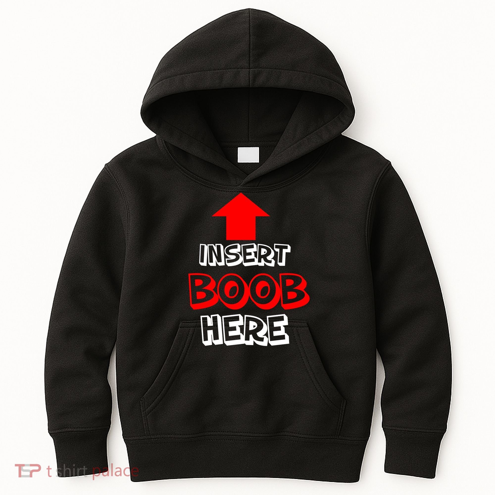 Insert Boob Here Kids Hoodie