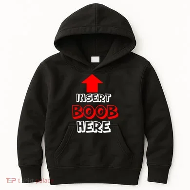 Insert Boob Here Kids Hoodie
