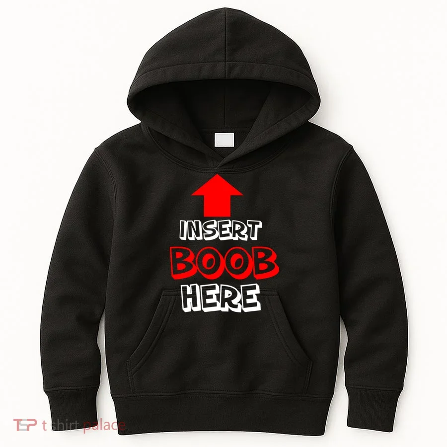 Insert Boob Here Kids Hoodie