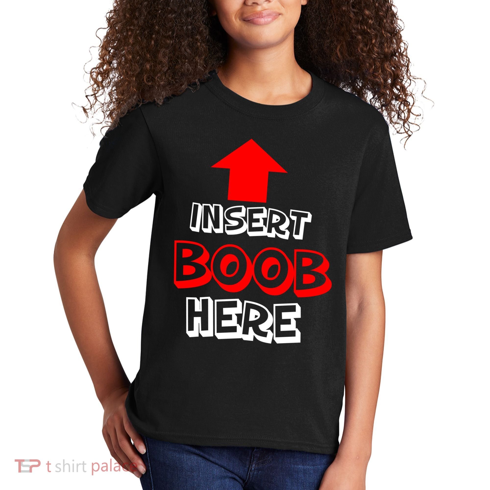 Insert Boob Here Kids T-Shirt