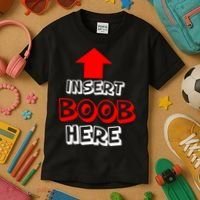 Insert Boob Here Kids T-Shirt thumb 3