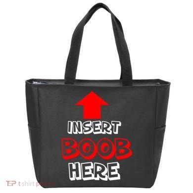Insert Boob Here Tote Bag