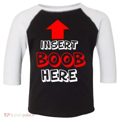 Insert Boob Here Toddler Fine Jersey T-Shirt