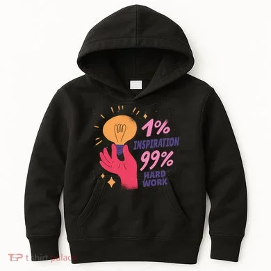 Inspiration And Hard Work Kids Hoodie