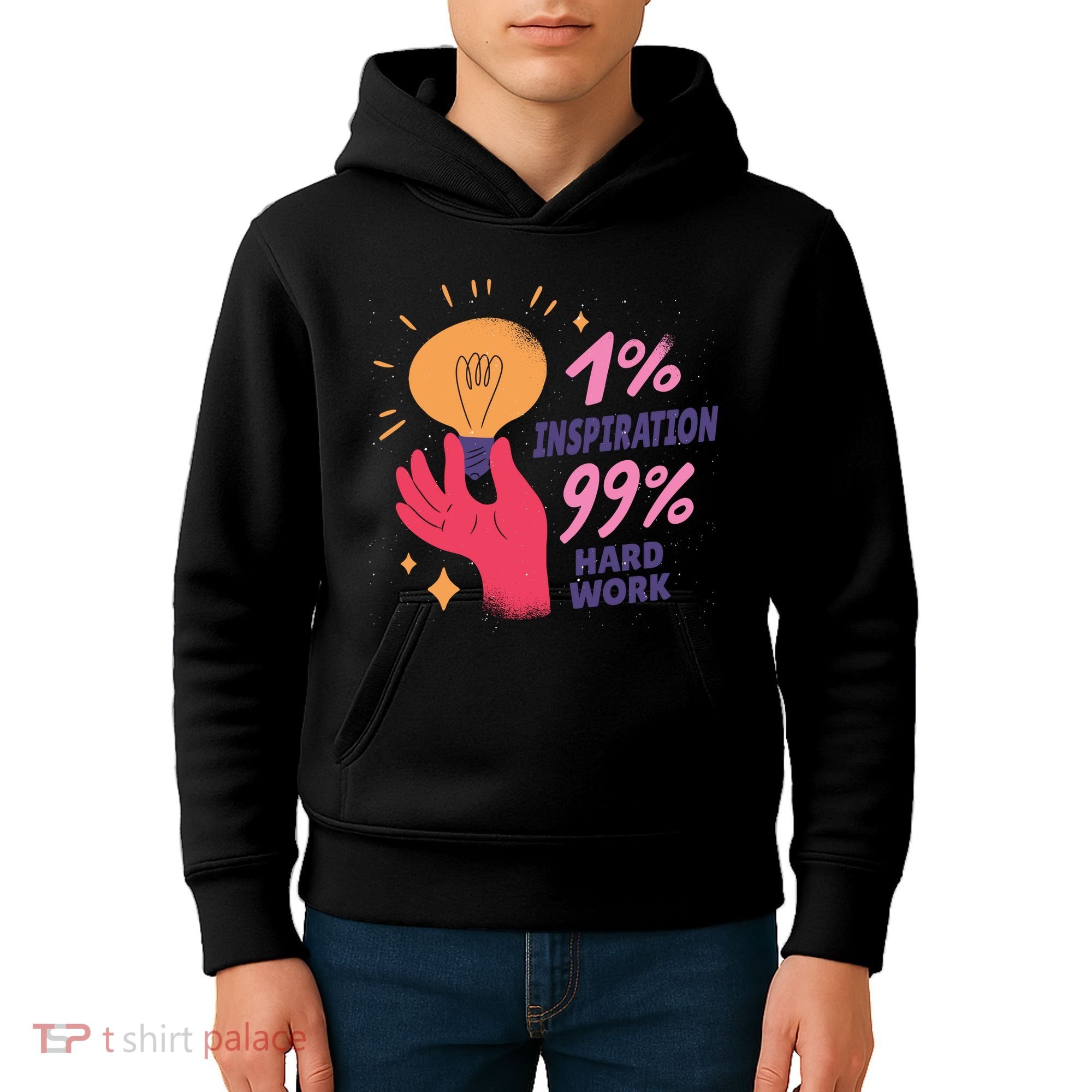 Inspiration And Hard Work Kids Hoodie
