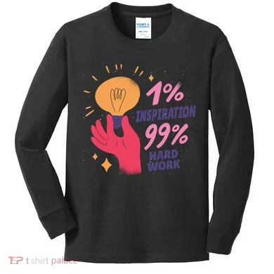 Inspiration And Hard Work Kids Long Sleeve Shirt