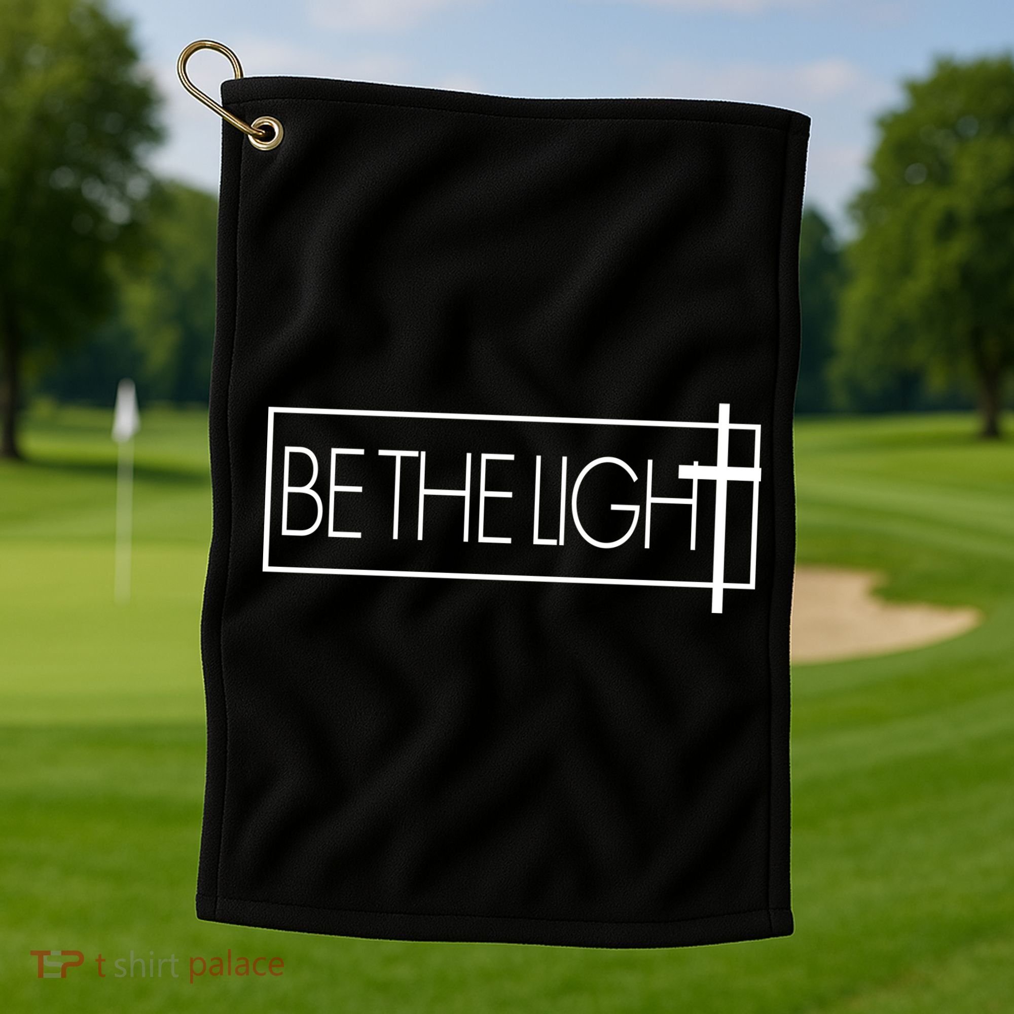 Inspirational Be The Light Golf Towel