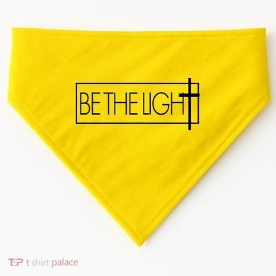 Inspirational Be The Light USA-Made Doggie Bandana