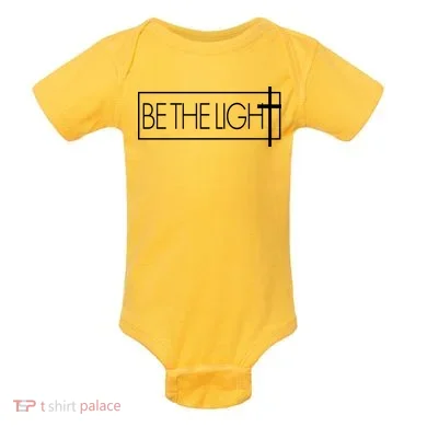 Inspirational Be The Light Baby Bodysuit