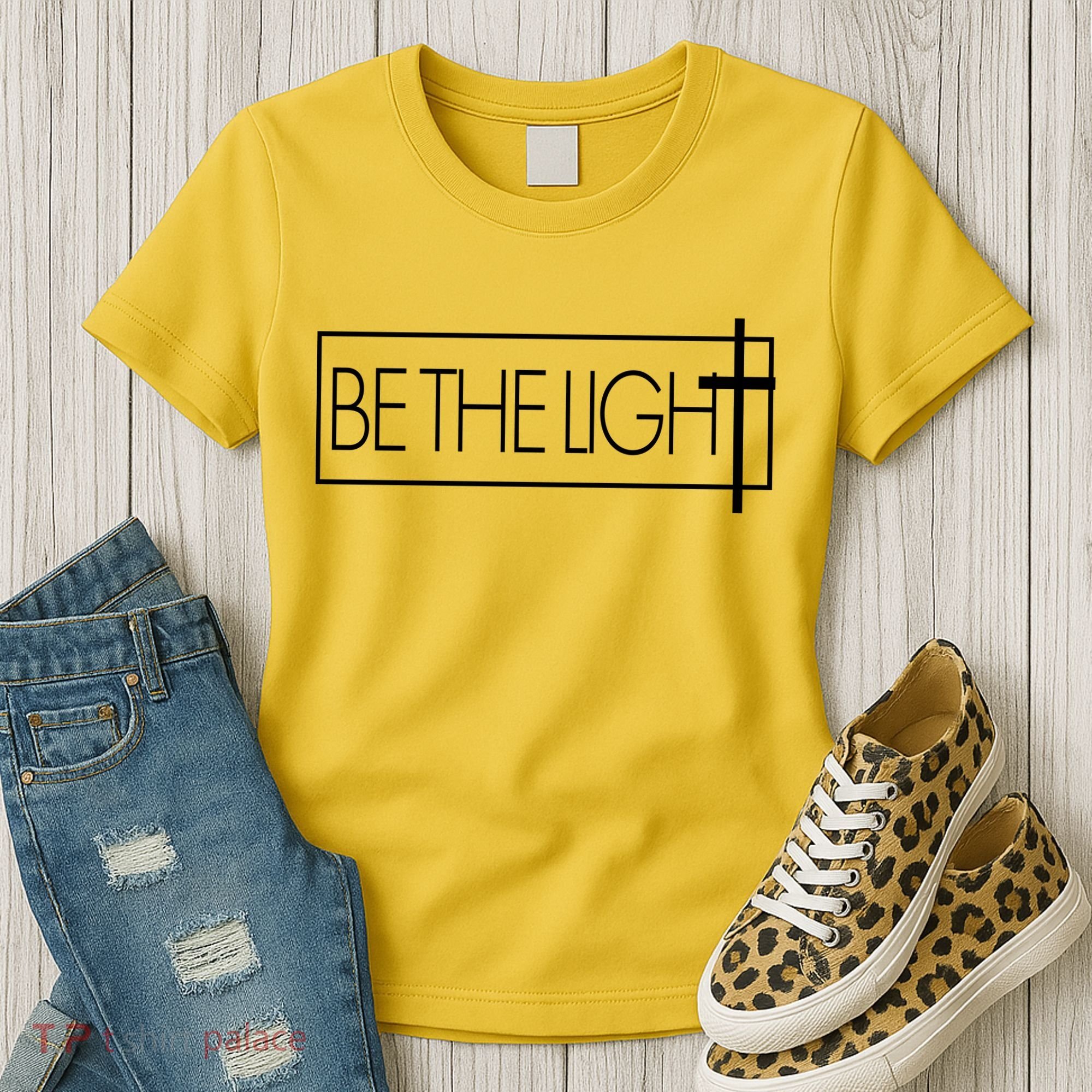 Inspirational Be The Light Women's T-Shirt