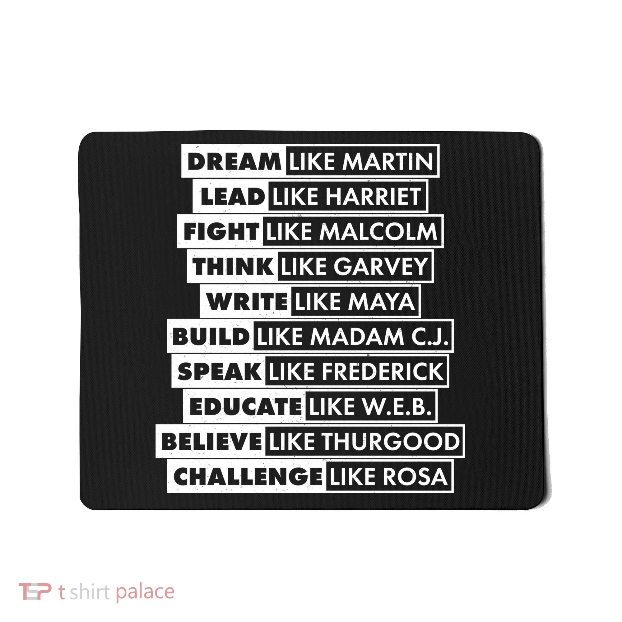 Inspirational Black History Figures Mousepad