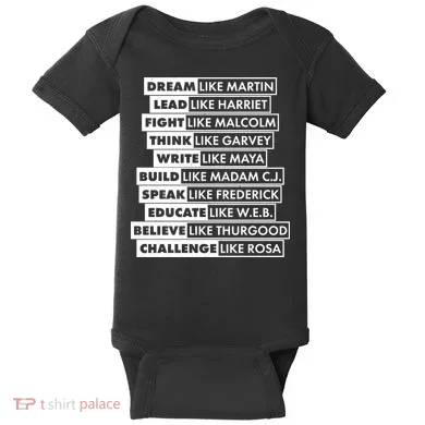 Inspirational Black History Figures Baby Bodysuit