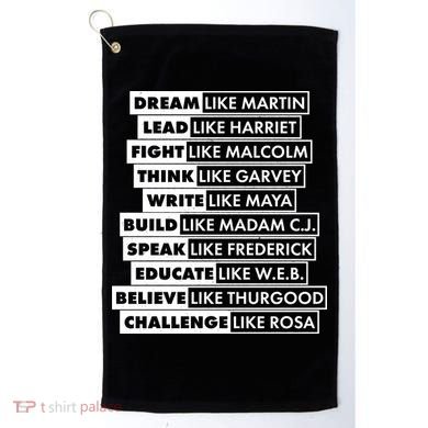 Inspirational Black History Figures Golf Towel