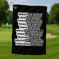 Inspirational Black History Figures Golf Towel thumb 1