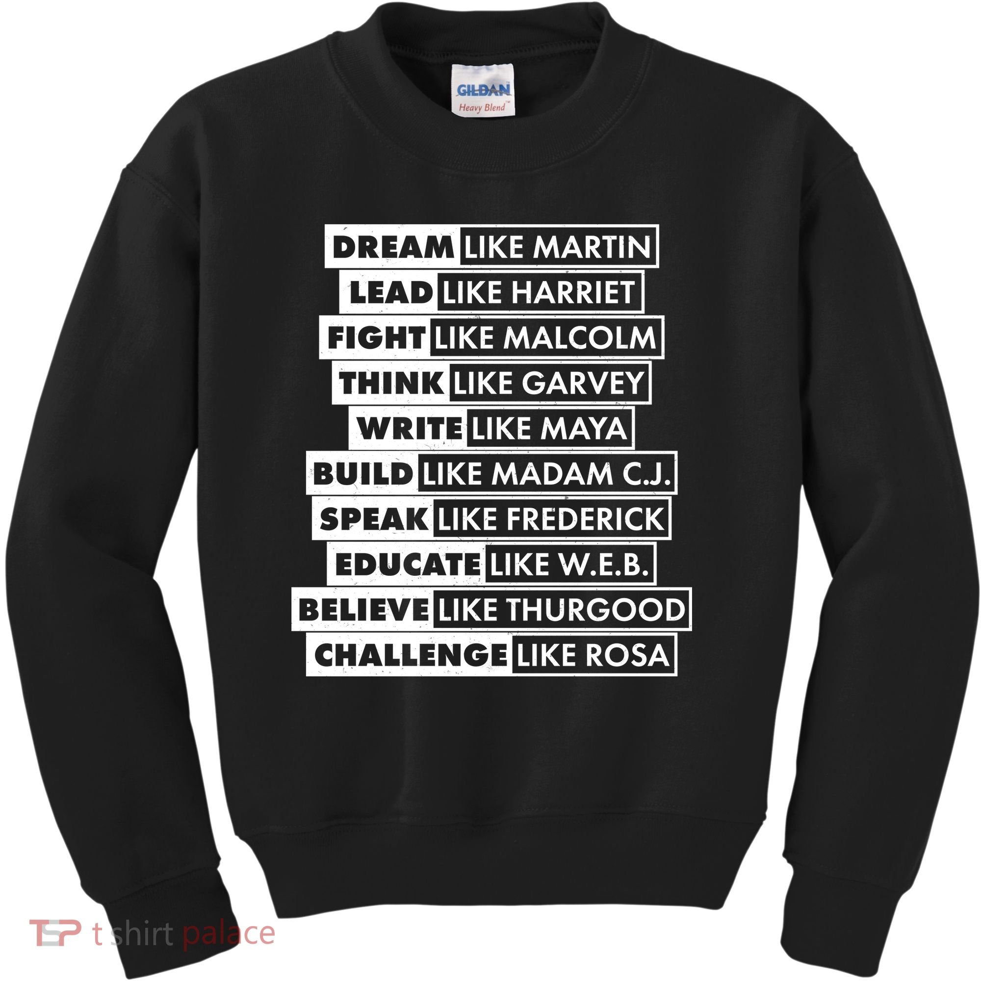 Inspirational Black History Figures Kids Sweatshirt