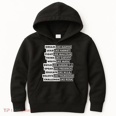 Inspirational Black History Figures Kids Hoodie