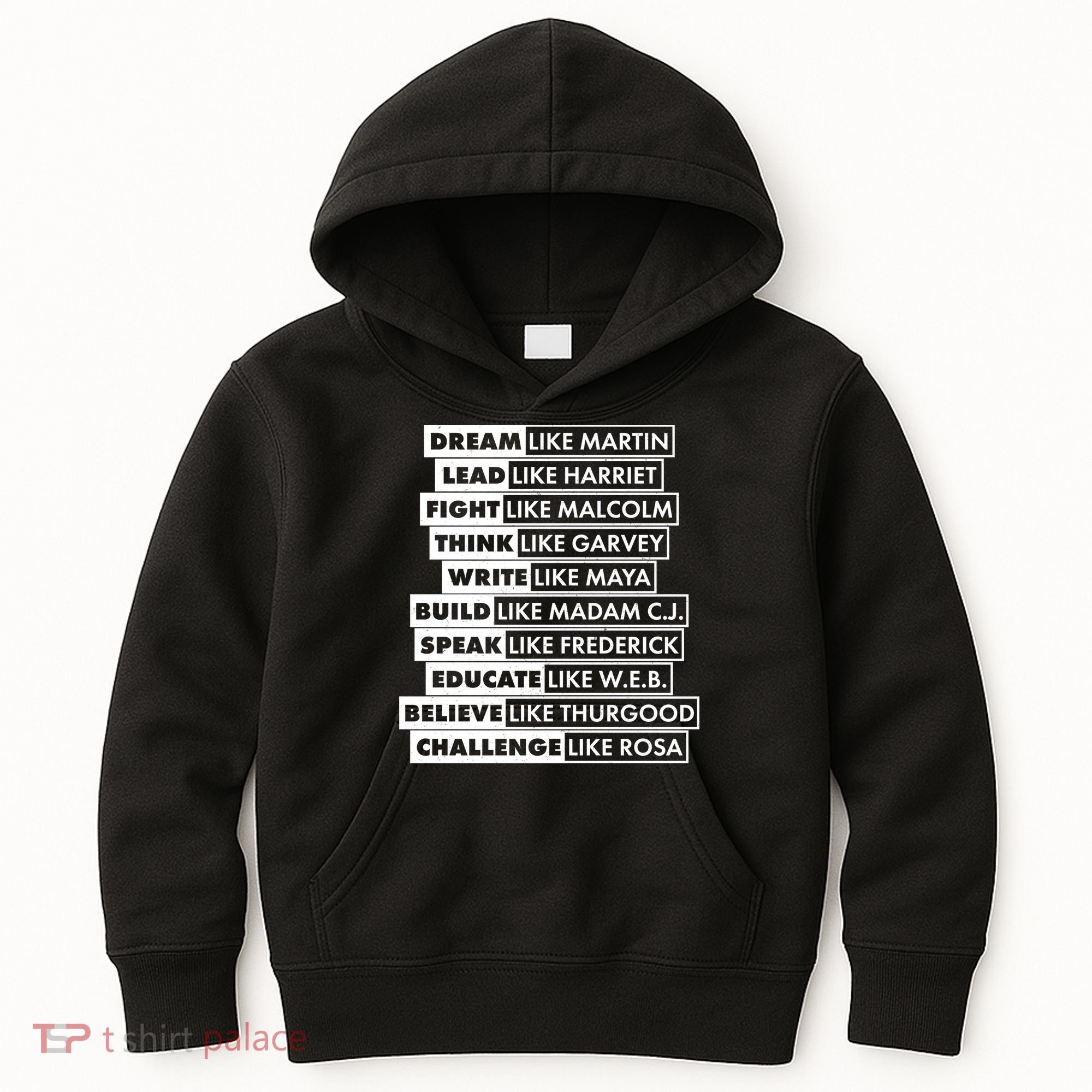 Inspirational Black History Figures Kids Hoodie