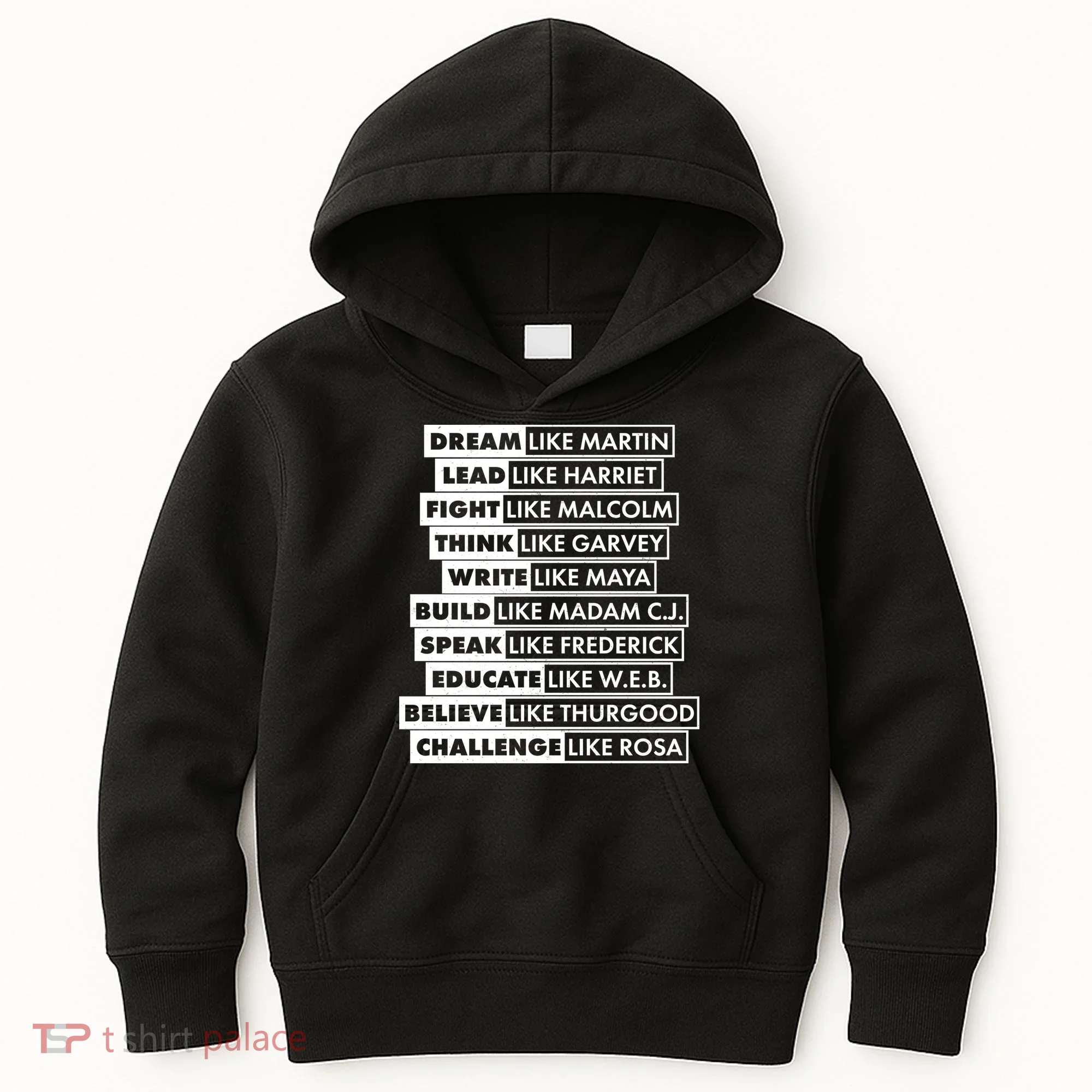 Inspirational Black History Figures Kids Hoodie