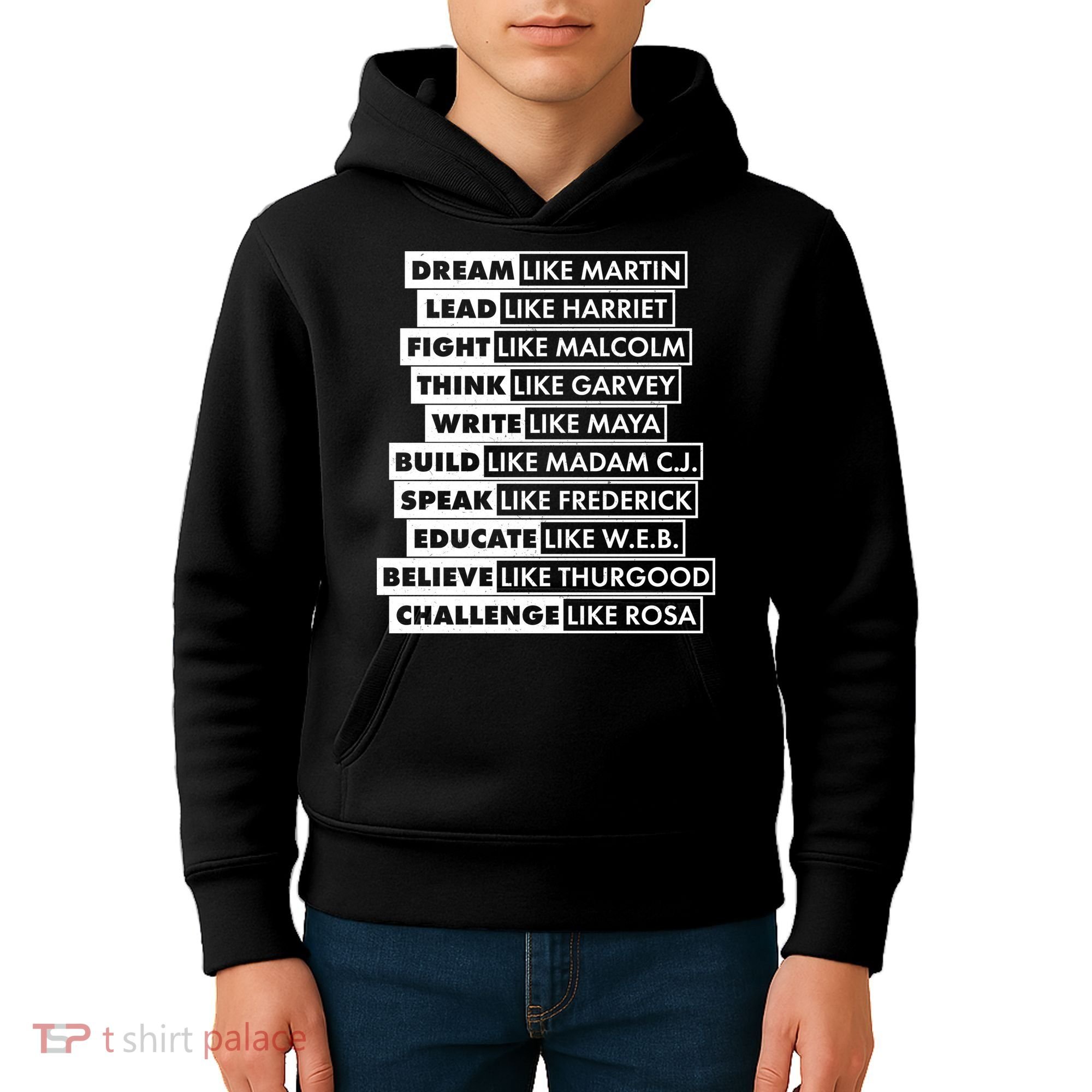 Inspirational Black History Figures Kids Hoodie