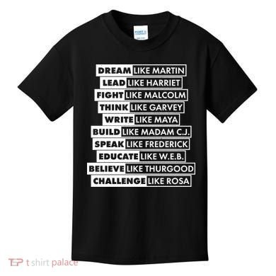 Inspirational Black History Figures Kids T-Shirt