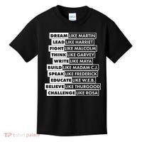 Inspirational Black History Figures Kids T-Shirt thumb 0