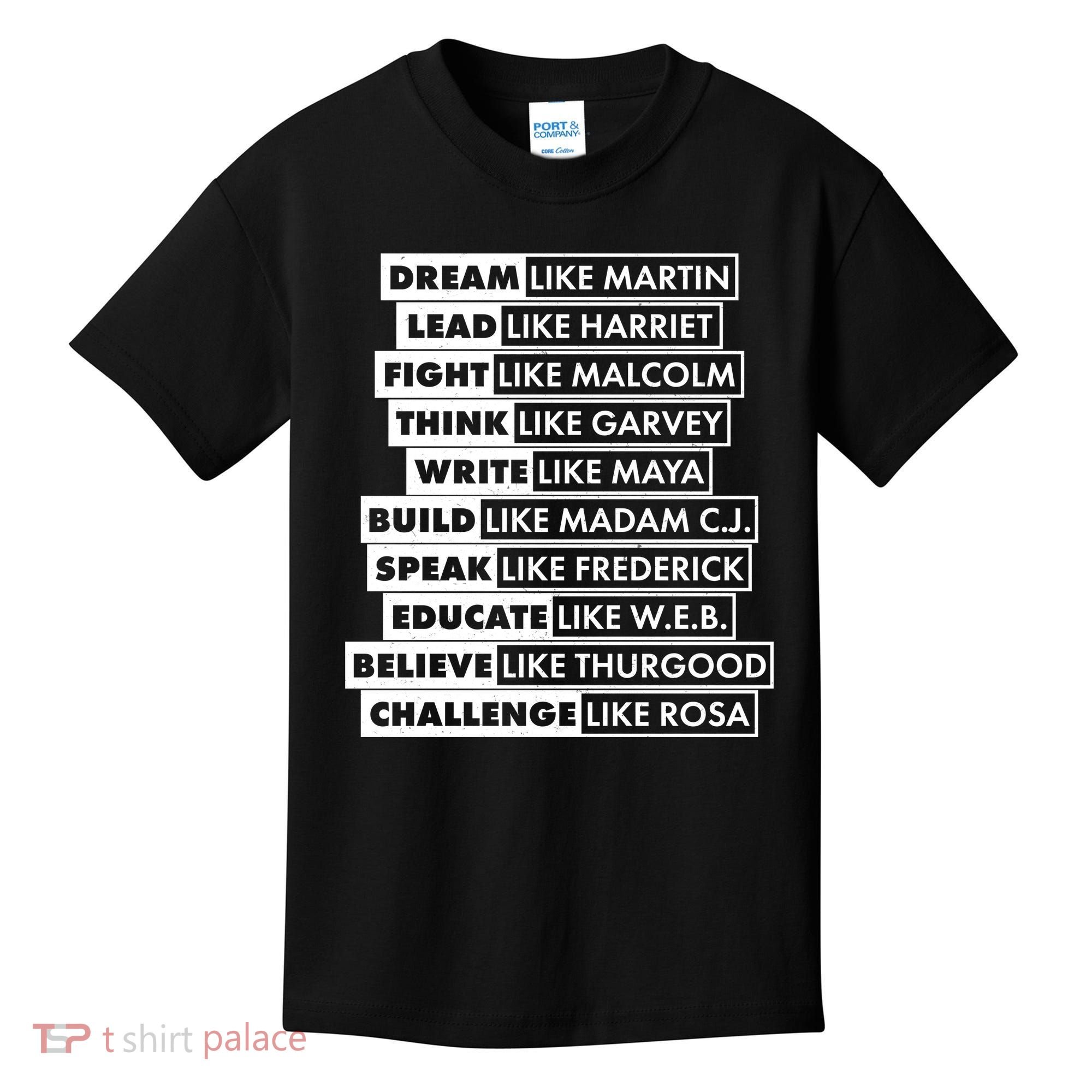 Inspirational Black History Figures Kids T-Shirt